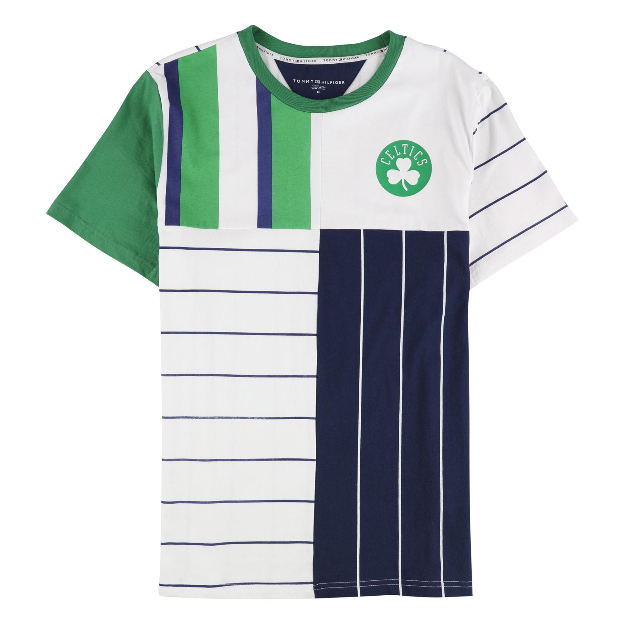 Tommy Hilfiger Mens Celtics Graphic T-Shirt, White, Medium